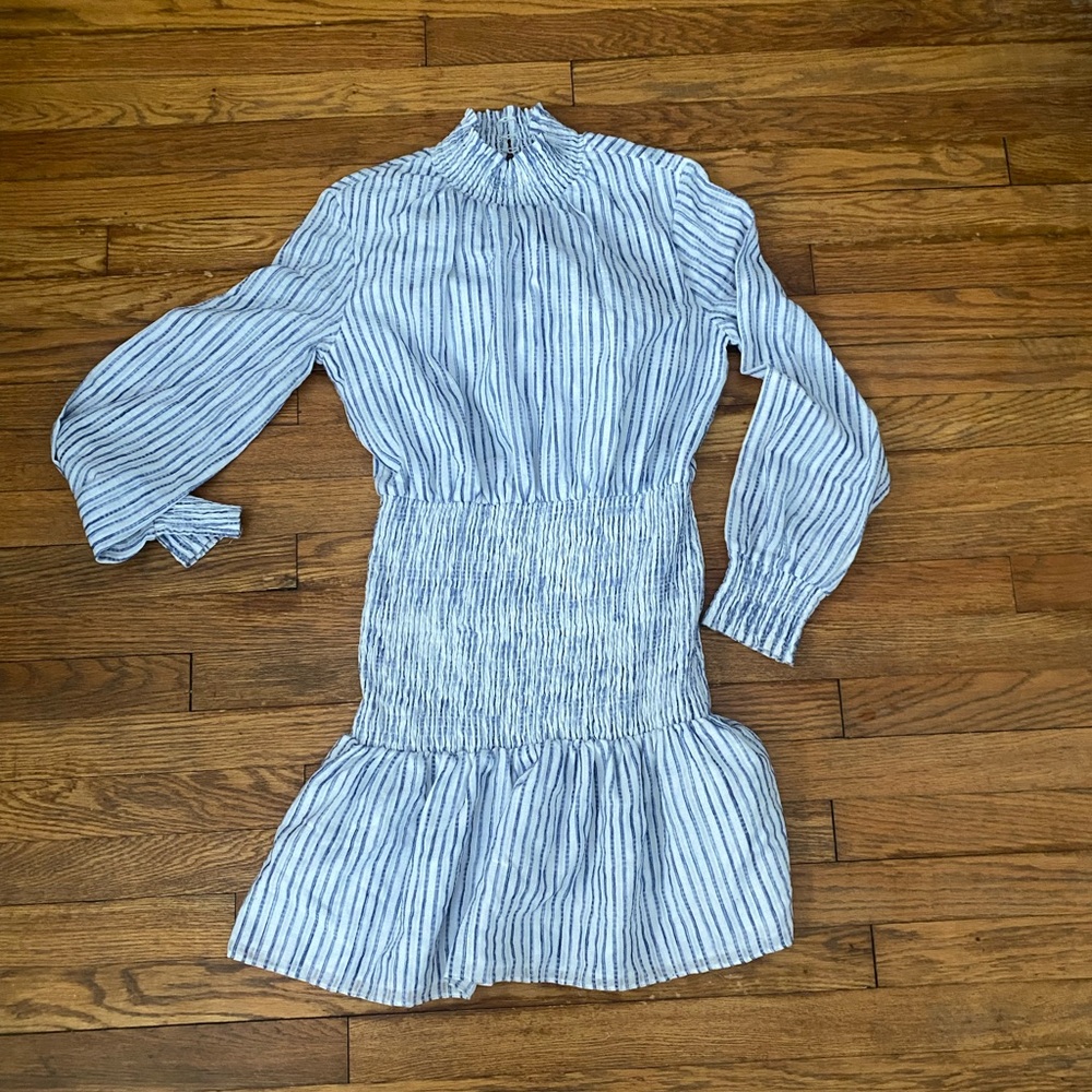 Striped Blue Dress NWOT